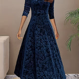 Julie | Robe Maxi Élégante à Motifs