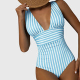 Sidonie | Maillot de bain une pièce à rayures avec soutien