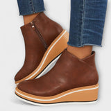 Laurette | Bottes Cuir Motif Chat