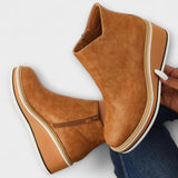 Laurette | Bottes Cuir Motif Chat