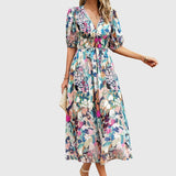 Merlin | Robe Midi Florale Flatteuse