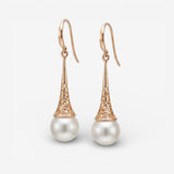 Boucles d'oreilles vintage en perles d'or