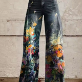 Monique | Pantalon Motif Libre