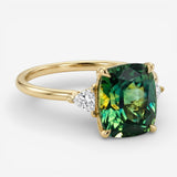Lycka - Bague en Or avec Zirconia Verte