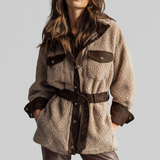 Bridget | Veste Teddy Ceinturée