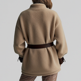 Bridget | Veste Teddy Ceinturée