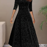 Julie | Robe Maxi Élégante à Motifs