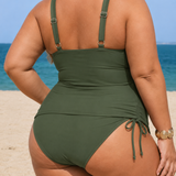 YVONNE | PLUS SIZE MIDNIGHT RIVIERA TANKINI SET