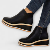 Laurette | Bottes Cuir Motif Chat