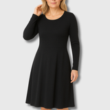 Julie | Robe classique à manches longues évasée