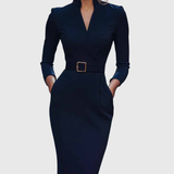 Camille | La Robe Maxi Power Ceinturée