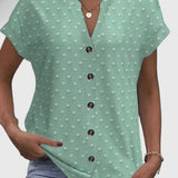 Élodie | Chemise V Neck Confortable