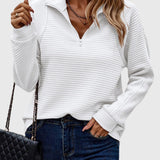 Christine | Pull élégant à demi zip