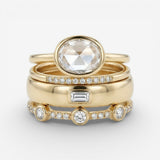 Lily - Ensemble de Bagues Vintage en Or et Zirconia
