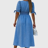 Jacqueline | Robe en Jean Élégante