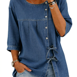 Colette | Blouse en denim vintage ample