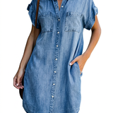 Suzanne | Robe chemise à boutons