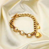 Francis – Bracelet en or à grandes mailles rondes