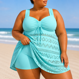 ÉLÉONORE | PLUS SIZE REFINED BEACH SWIM DRESS