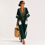 Caftan Noor Vert Ethnique