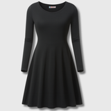 Julie | Robe classique à manches longues évasée