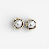 Boucles d'oreilles en perles noires élégantes