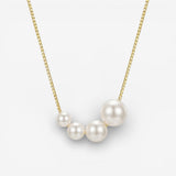 Collier en Or avec Perles d'Eau Douce