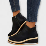 Laurette | Bottes Cuir Motif Chat
