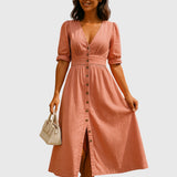 Jacqueline | Robe en Jean Élégante