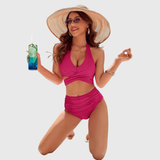 Pascale | Ensemble de Bikini Élégant Taille Haute