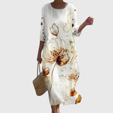 Martine | Robe Maxi Florale Élégante