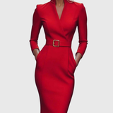 Camille | La Robe Maxi Power Ceinturée
