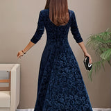 Julie | Robe Maxi Élégante à Motifs
