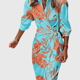 Everly | Robe Wrap Élégante avec Imprimé
