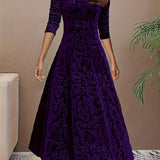 Julie | Robe Maxi Élégante à Motifs