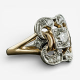 Bague en or vintage Zirkonia