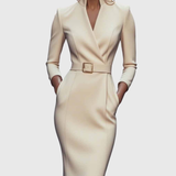 Camille | La Robe Maxi Power Ceinturée