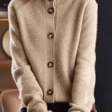 Stéphanie | Cardigan en Cachemire Style Rétro