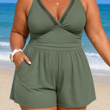 AURORE | PLUS SIZE SEABREEZE ELEGANCE SWIM DRESS