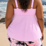 SIMONE | PLUS SIZE ELEGANT TANKINI SHORTS SET