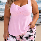 SIMONE | PLUS SIZE ELEGANT TANKINI SHORTS SET