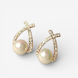 Boucles d'oreilles avec Perles et Paillettes