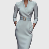 Camille | La Robe Maxi Power Ceinturée