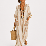 Caftan Dalia Beige Ethnique