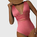 Sidonie | Maillot de bain une pièce à rayures avec soutien