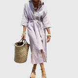 Ellen | Robe Rayée Classique