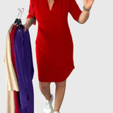 Caroline | Robe V Cou Unie