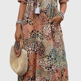 Yvonna | Robe Midi Fleurie Élégante