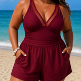 AURORE | PLUS SIZE SEABREEZE ELEGANCE SWIM DRESS