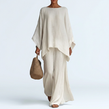 Cristina | Ensemble Deux Pièces à Manches Longues et Pantalon Ample